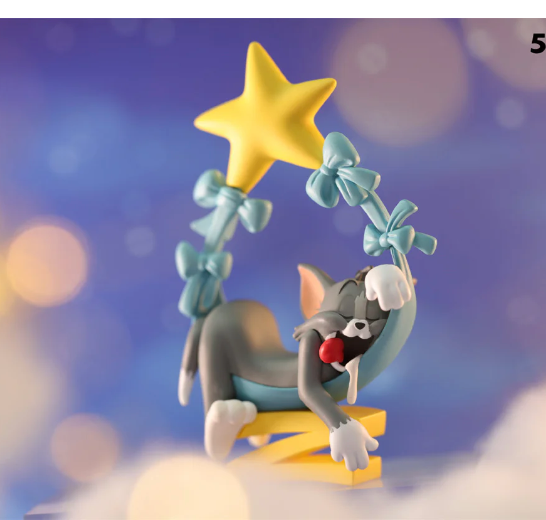 Tom Sleeping Star Ribbons - Tom and Jerry Sweet Dream Series by 52Toys