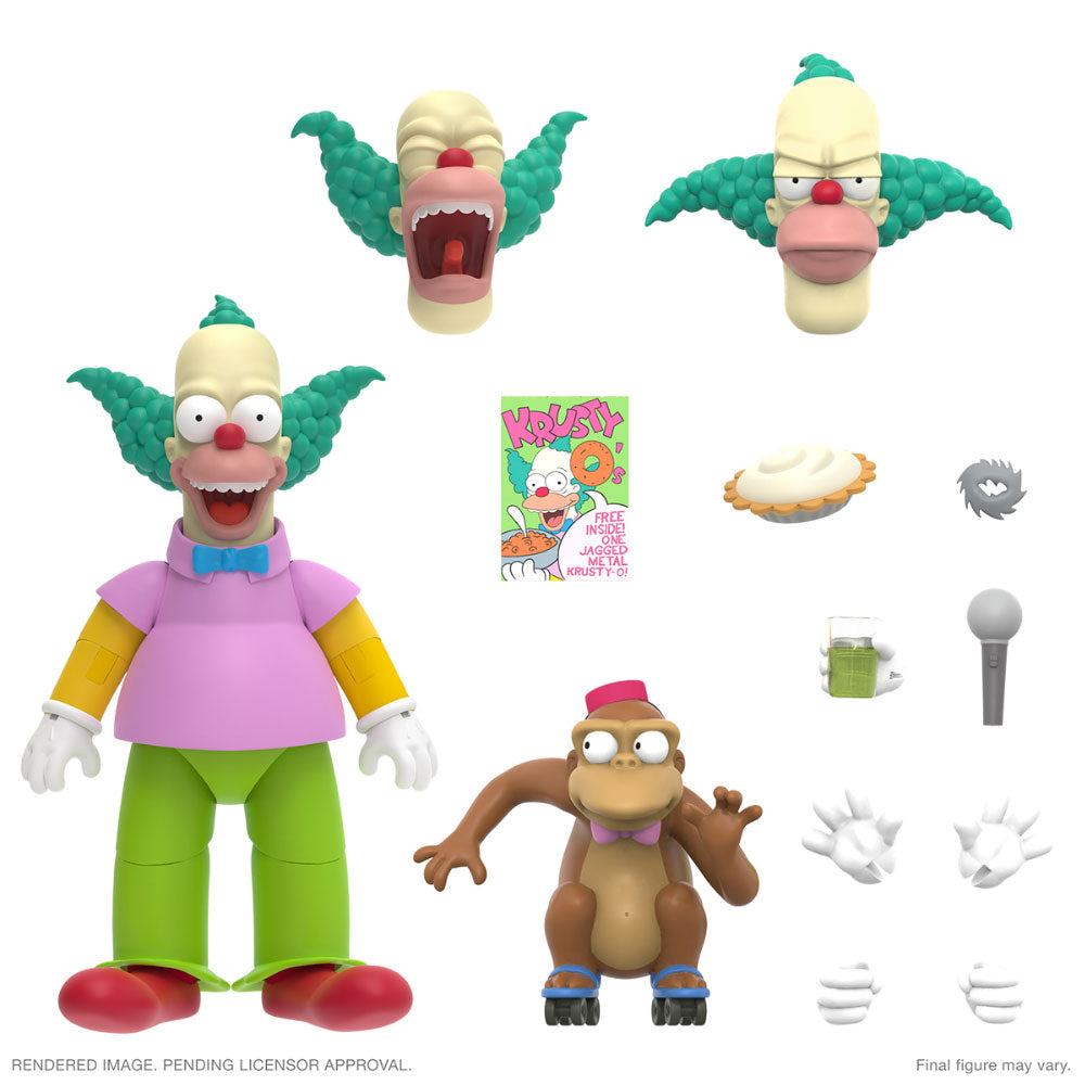 The Simpsons Ultimates Wave 2 Krusty The Clown Action Figure by Super7