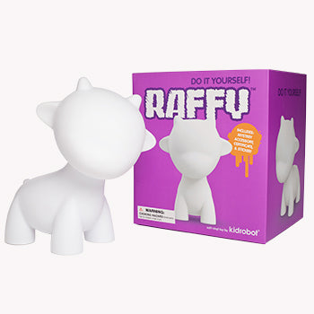 DIY Raffy 7" White Edition by kidrobot - Mindzai  - 1