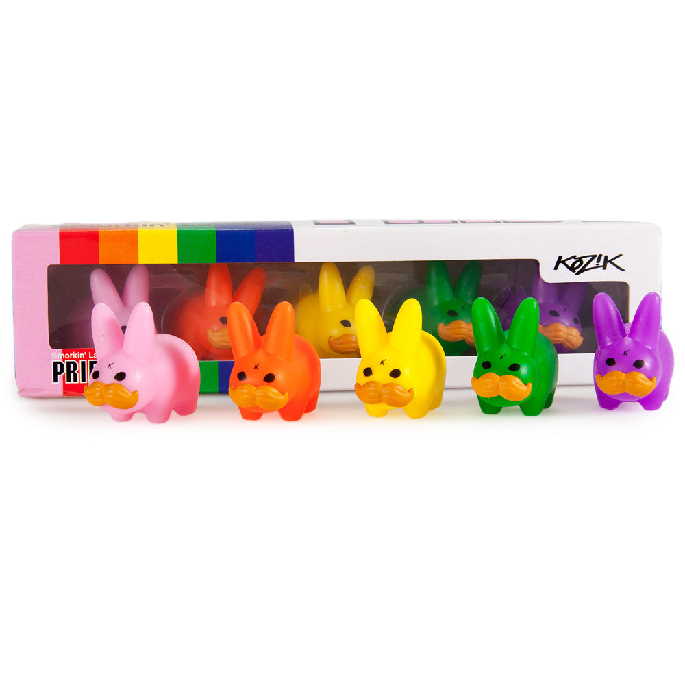 Mini ‘Stache Labbit Pride 5-Pack by Kidrobot x Kozik - Mindzai
 - 2