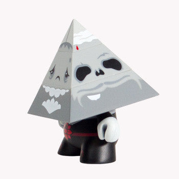 Pyramidun Dunny Grey 3-Inch by Andrew Bell - Mindzai  - 4