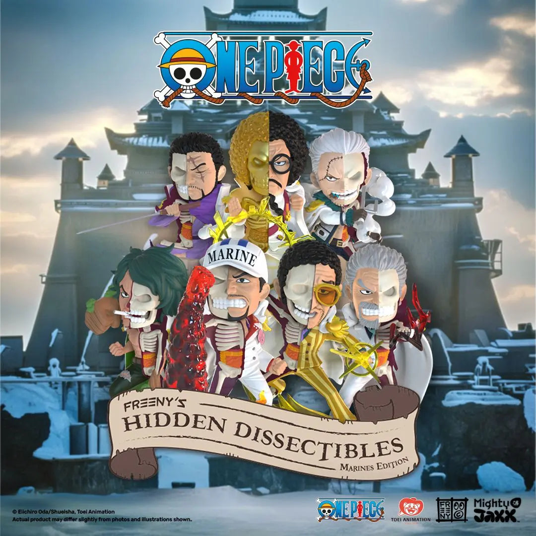 Freeny&#39;s Hidden Dissectibles: One Piece - Marines Edition Blind Box by Mighty Jaxx