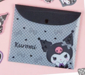 Plastic Kuromi Pouch with Die Cut Kuromi Papers