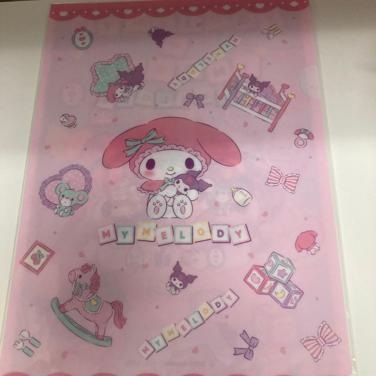 My Melody File Folder with Stickers