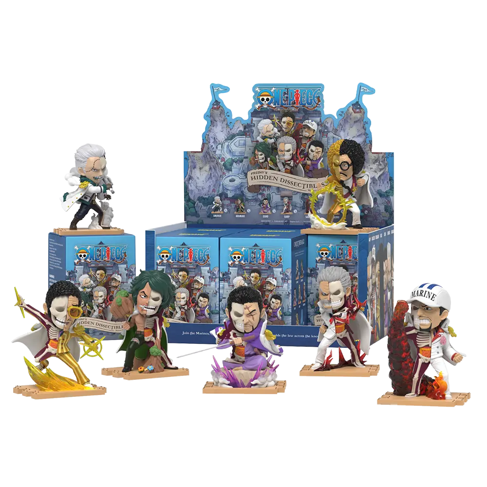 Freeny&#39;s Hidden Dissectibles: One Piece - Marines Edition Blind Box by Mighty Jaxx