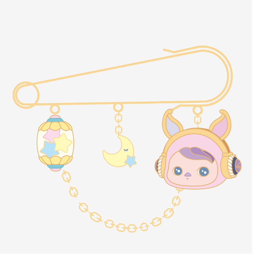 Star Picking - Pucky What are Fairies Doing Badge By POP MART