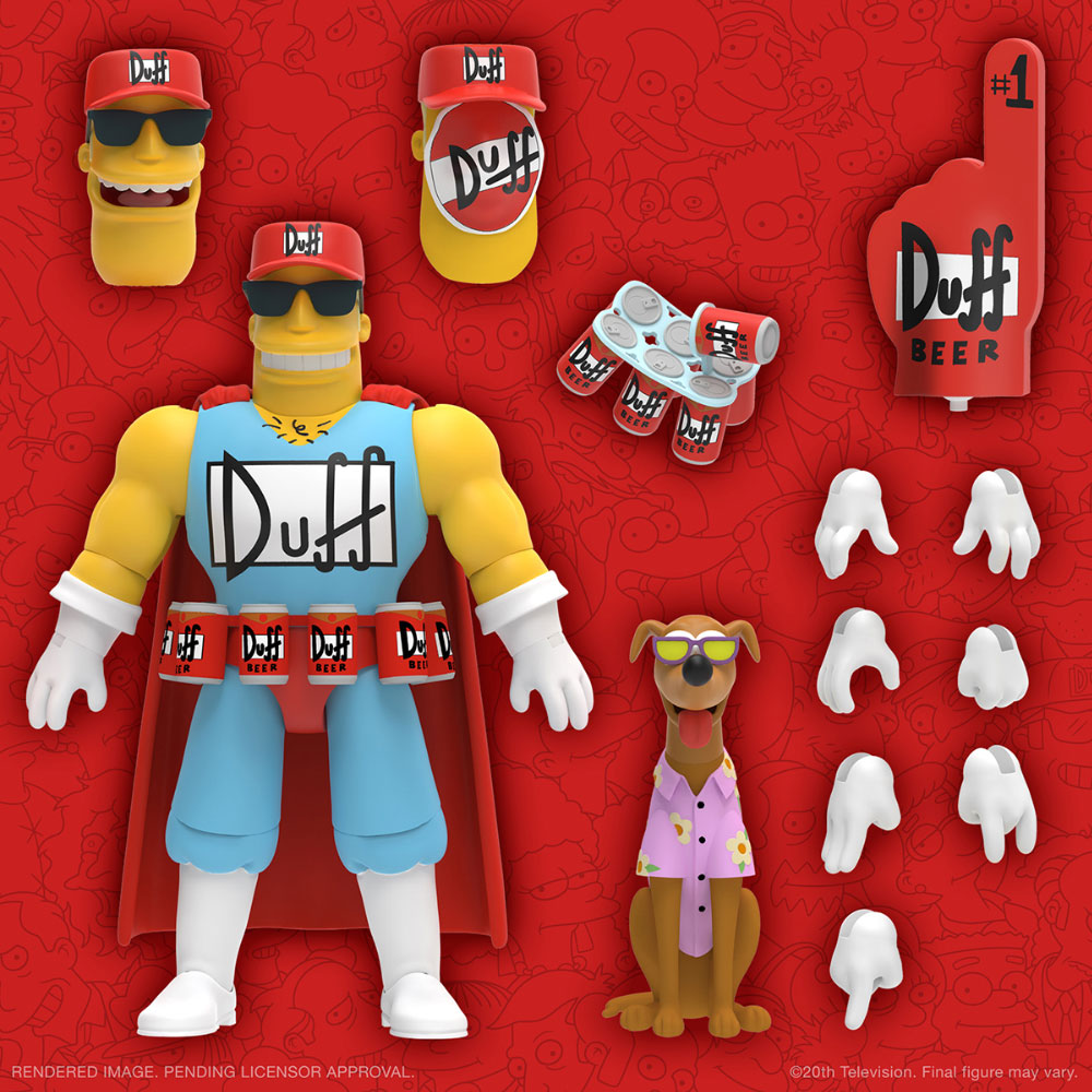 The Simpsons Ultimates Wave 2 Duffman Action Figure by Super7