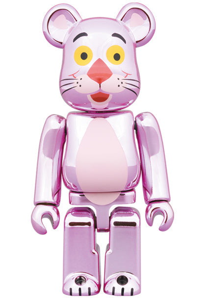 Pink Panther (Chrome Ver.) 100% + 400% Bearbrick Set by Medicom Toy