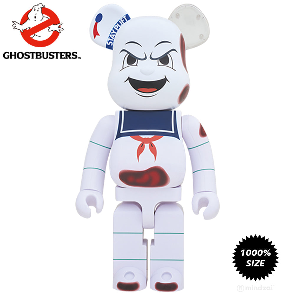 Angry Face Stay Puft Marshmallow Man 1000% Bearbrick by Medicom Toy