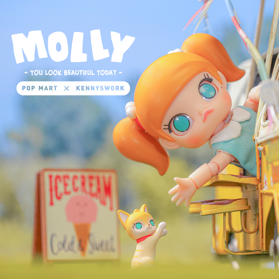 Molly You Look Good Today BJD Art Toy Figure by Kennyswork x POP MART