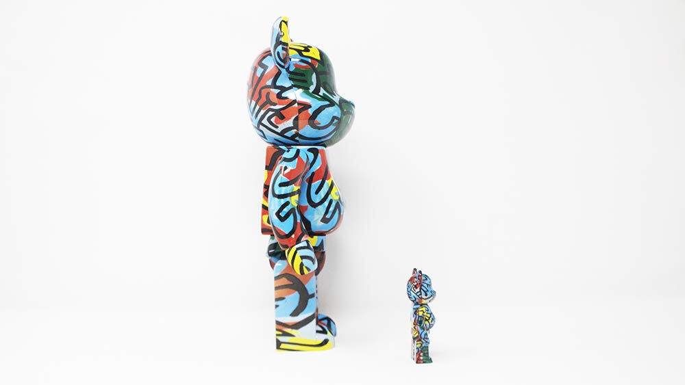 Keith Haring Special DCON Edition 100% and 400% Bearbrick Set by 