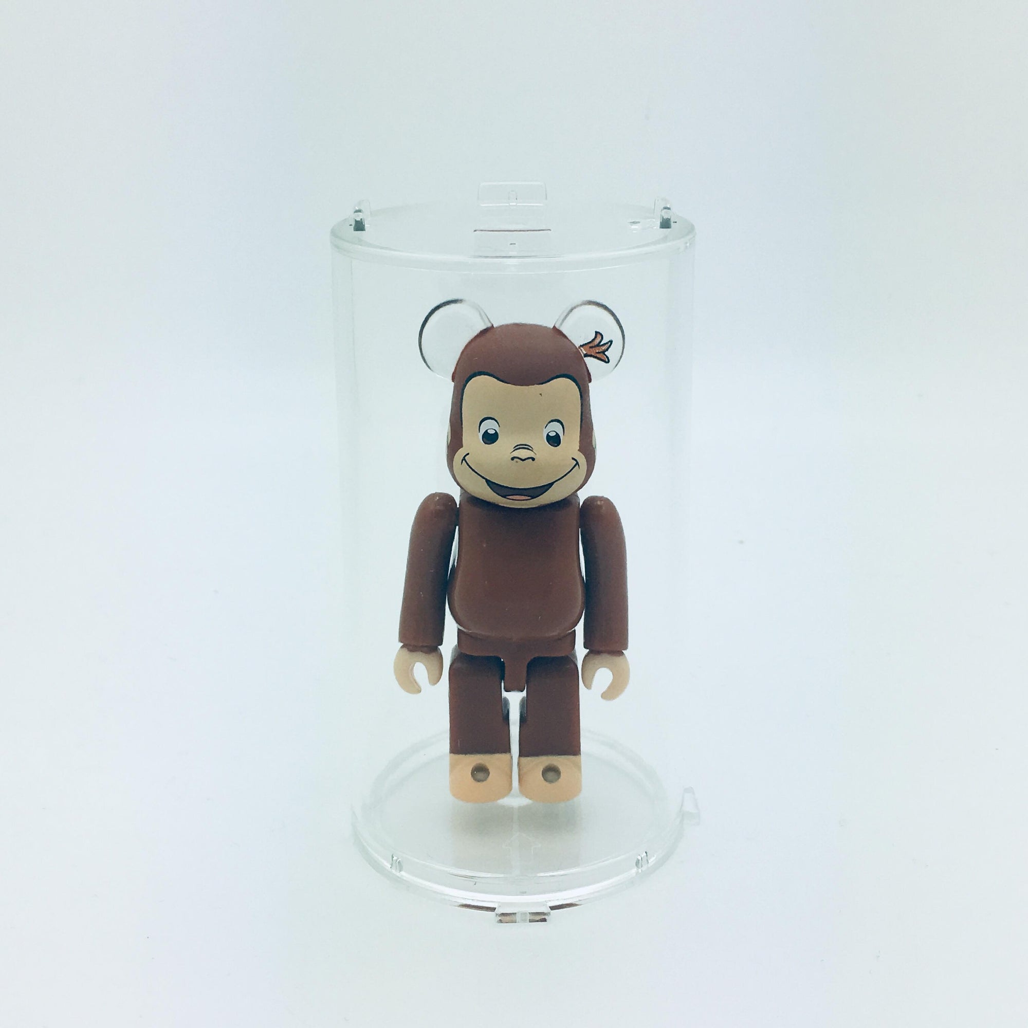 Clear Round Display Case for Bearbrick 100%