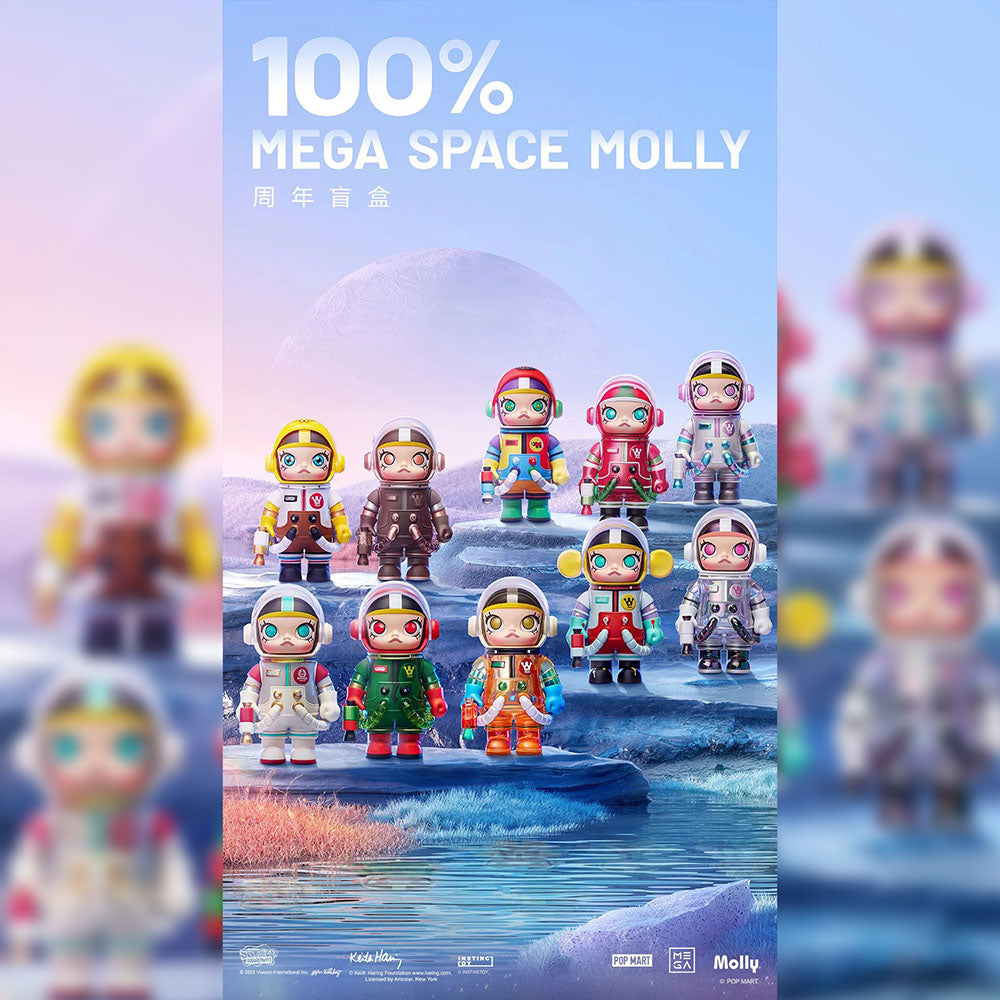 MEGA Collection 100% Space Molly Series 1 Blind Box by POP MART