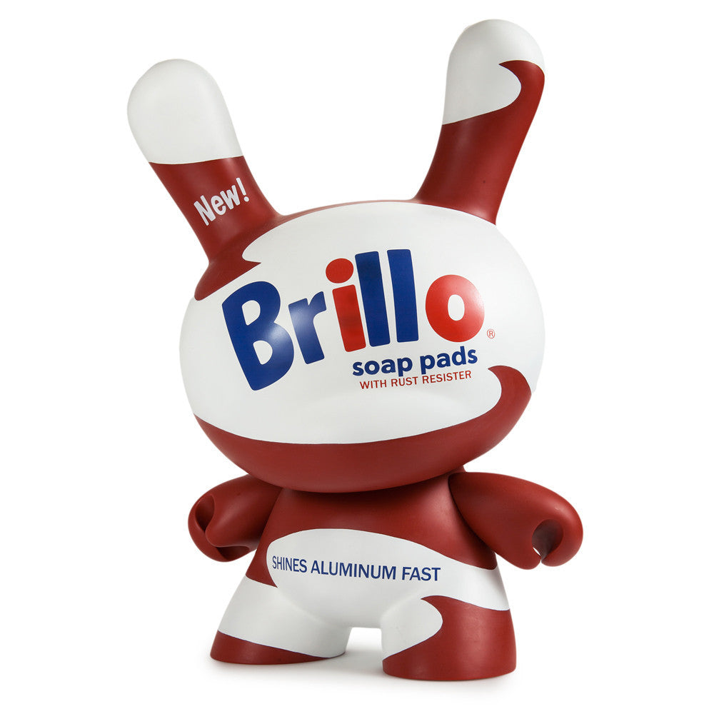 Andy Warhol White Brillo 8&quot; Masterpiece Dunny by Kidrobot - Pre-order - Mindzai
