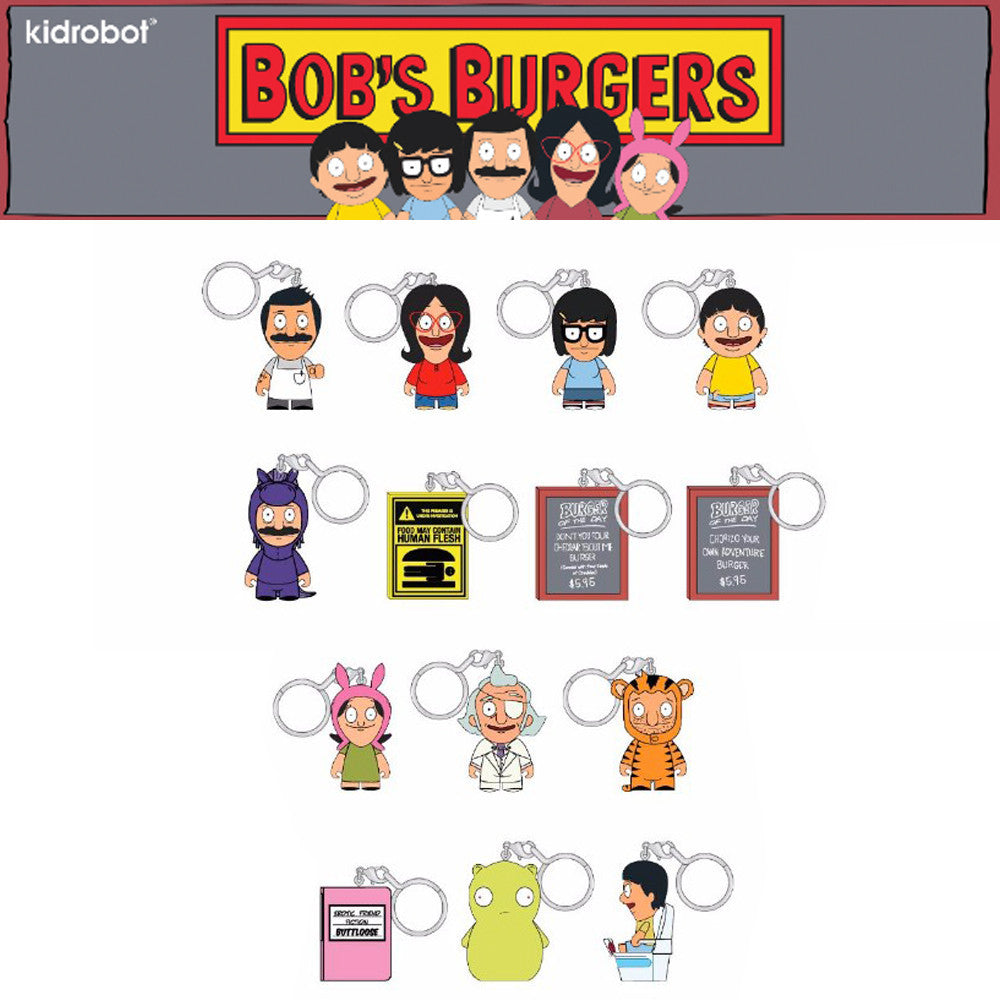 Bob's Burgers Blind Box Keychain Series by Kidrobot - Pre-order - Mindzai
