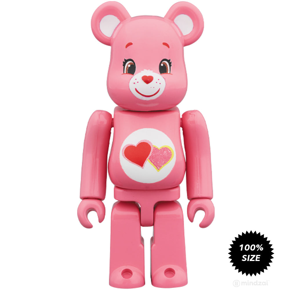 Care Bears Love-a-Lot Bear 100% Bearbrick by Medicom Toy