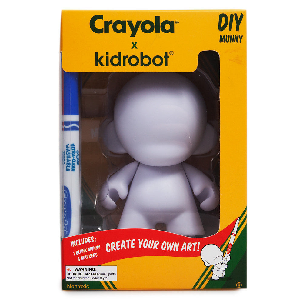 DIY Munny 4-inch by Kidrobot x Crayola - Mindzai
 - 1
