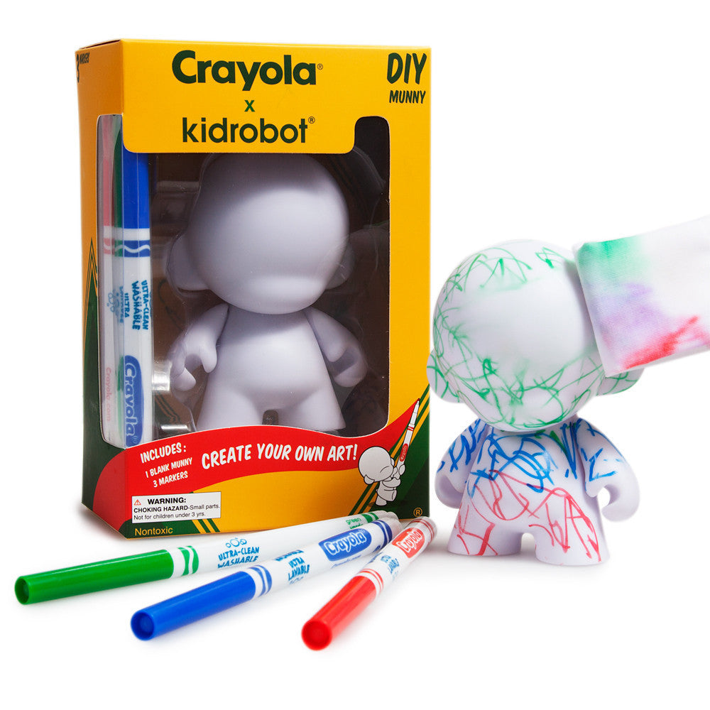 DIY Munny 4-inch by Kidrobot x Crayola - Mindzai
 - 3