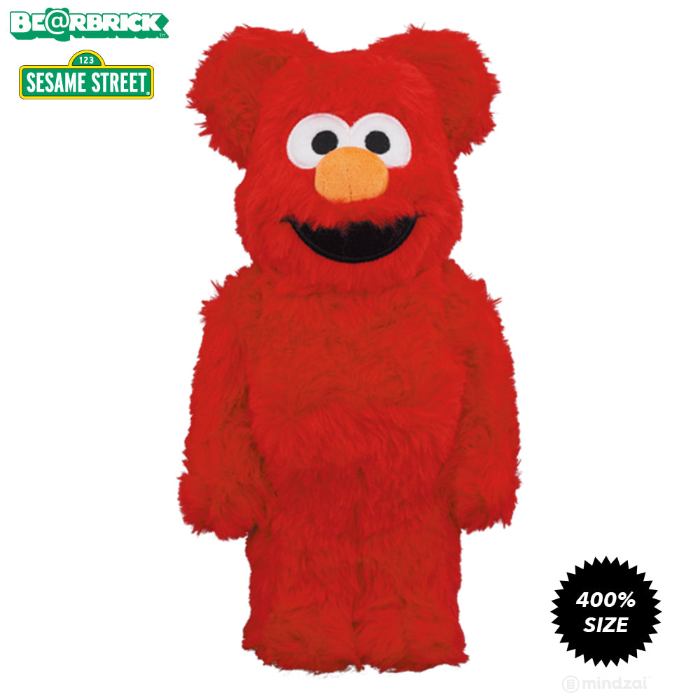 Elmo Furry Costume 400% Bearbrick by Medicom Toy x Sesame Street