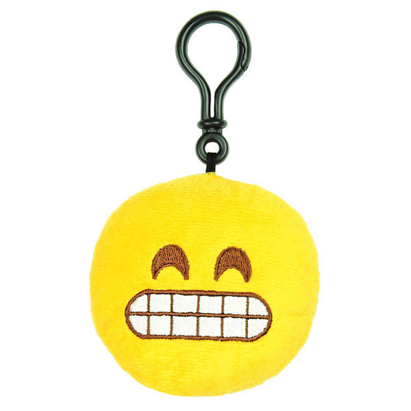 Grin Emoji Plush Toy Clip - Mindzai  - 1