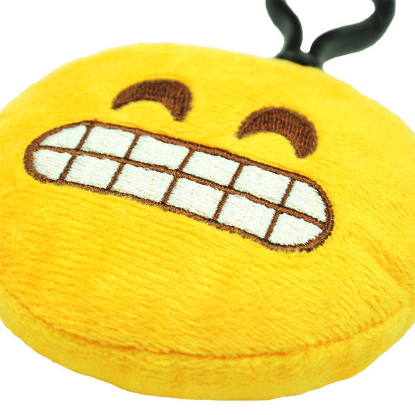 Grin Emoji Plush Toy Clip - Mindzai  - 2