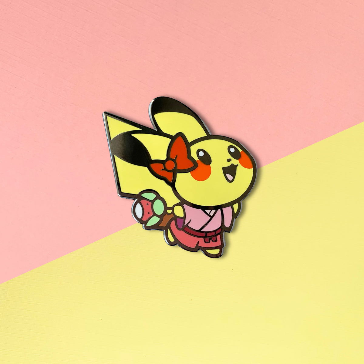 Hakama Pikachu Enamel Pin by Shumi Collective