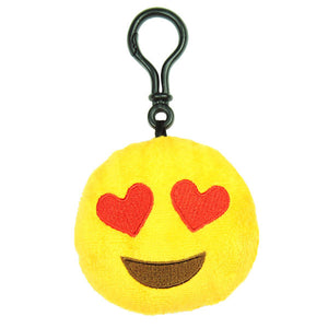 Hearts Emoji Plush Toy Clip - Mindzai
 - 1