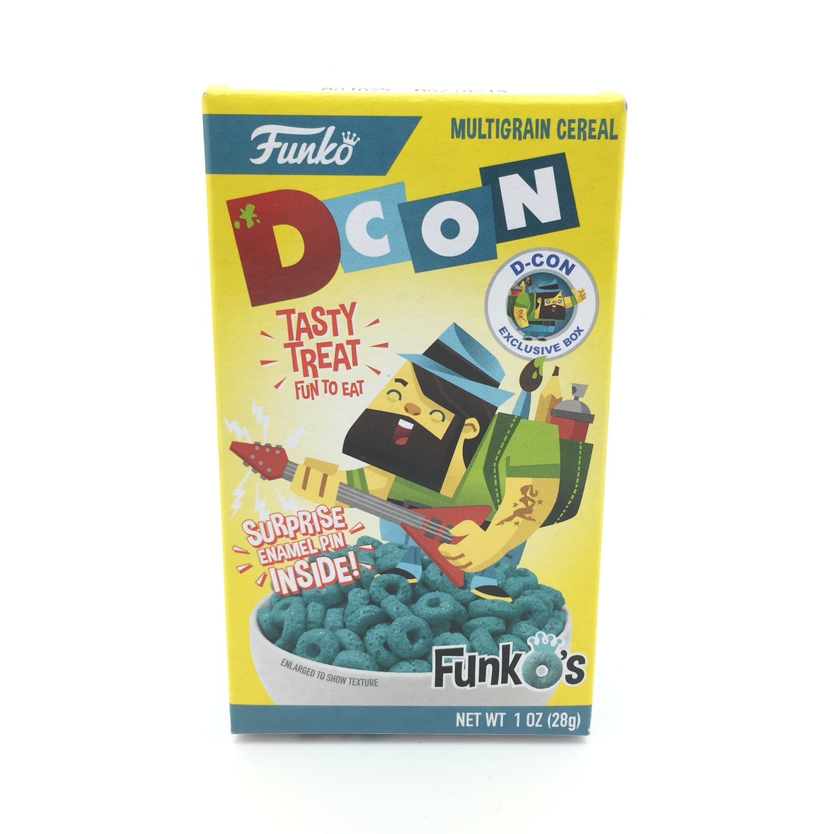 Designer Con FunkO&#39;s Exclusive Small Cereal Box with Surprise Enamel Pin