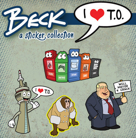 I LOVE T.O. Sticker Variety Pack by Rodger Beck - Mindzai
