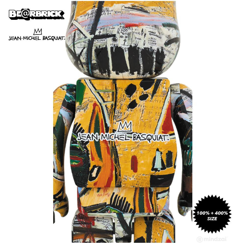 Jean-Michel Basquiat 100% and 400% Bearbrick Set - Mindzai