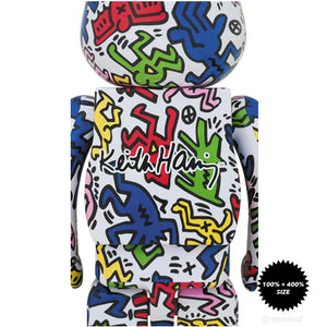 Keith Haring 100% and 400% Bearbrick Set