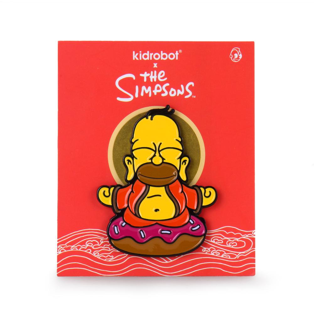 Homer Buddha Enamel Pin by Kidrobot