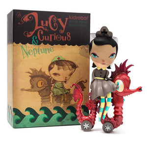 Lucy Curious Medium Art Toy Figure by Kathie Olivas