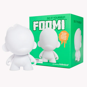 DIY Foomi 7" White Edition by kidrobot - Mindzai  - 1