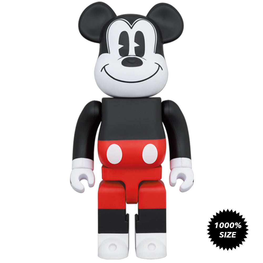 Mickey Mouse (Red and White Ver.) 1000% Bearbrick by Medicom Toy