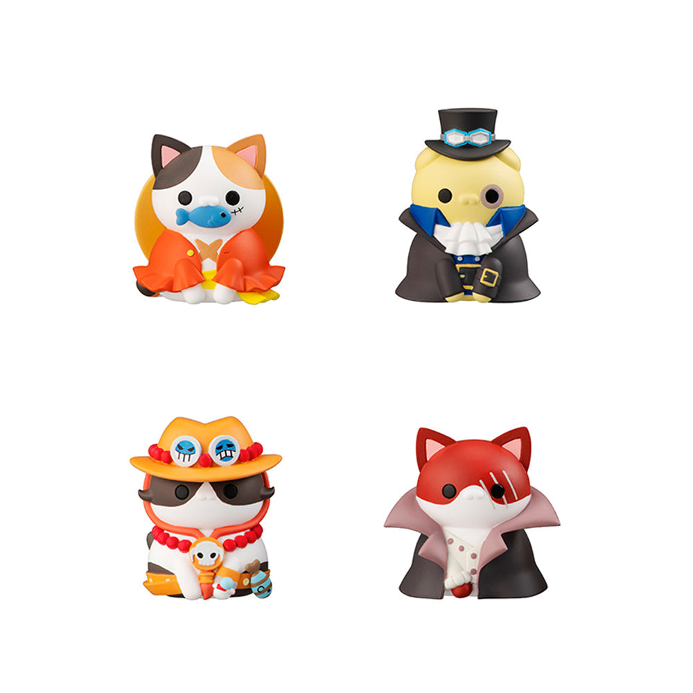 Nyan One Piece King Paw-rates V1 Mini Figure 8pc Set by Megahouse