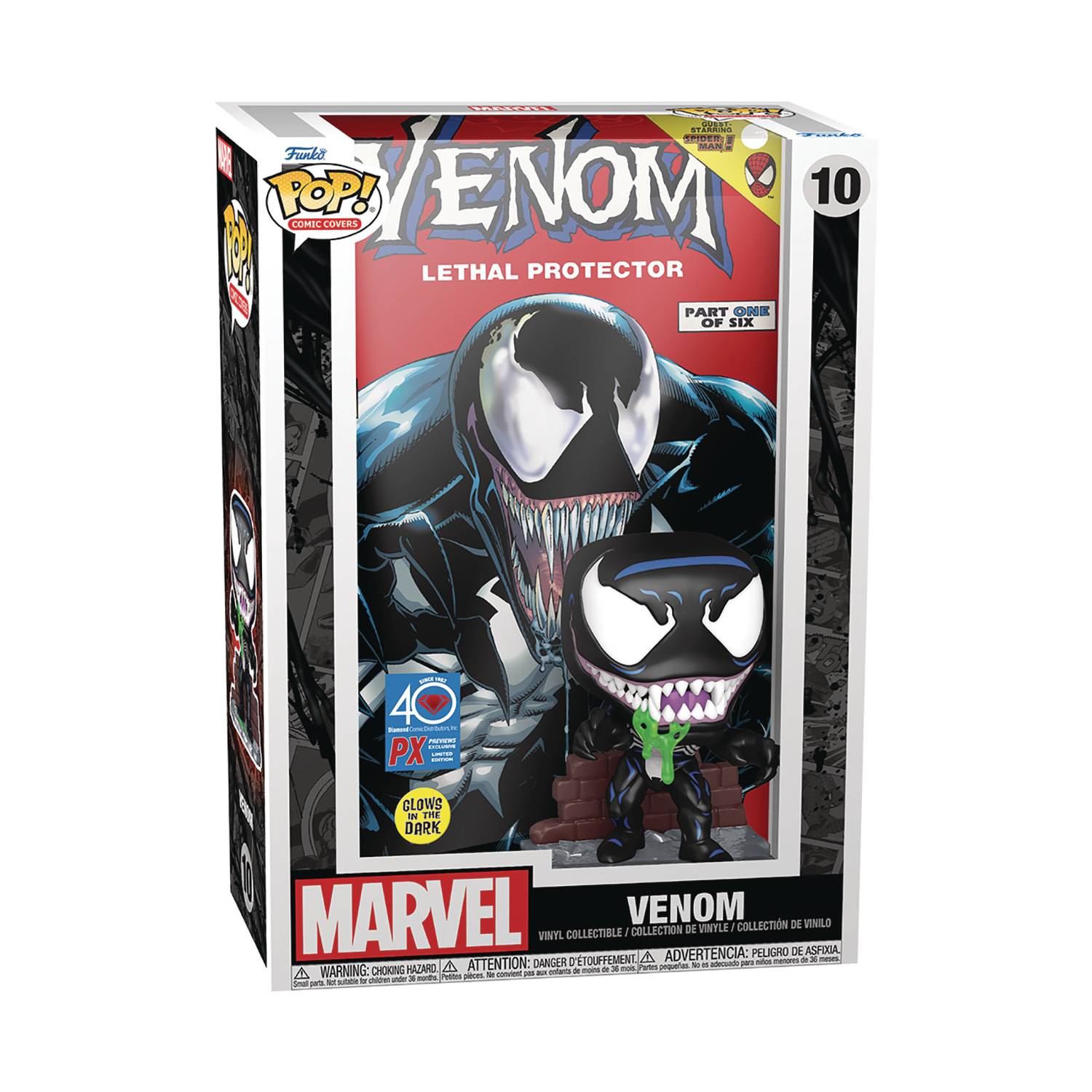 POP! Comic Cover: Marvel Venom Lethal Protector PX GID POP! Vinyl Figure by Funko