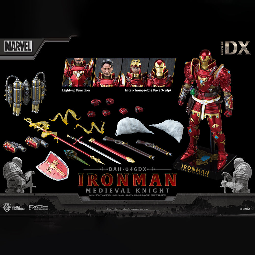 Medieval Knight Iron Man (Deluxe Version) DAH-046DX Dynamic Action Figure by Beast Kingdom