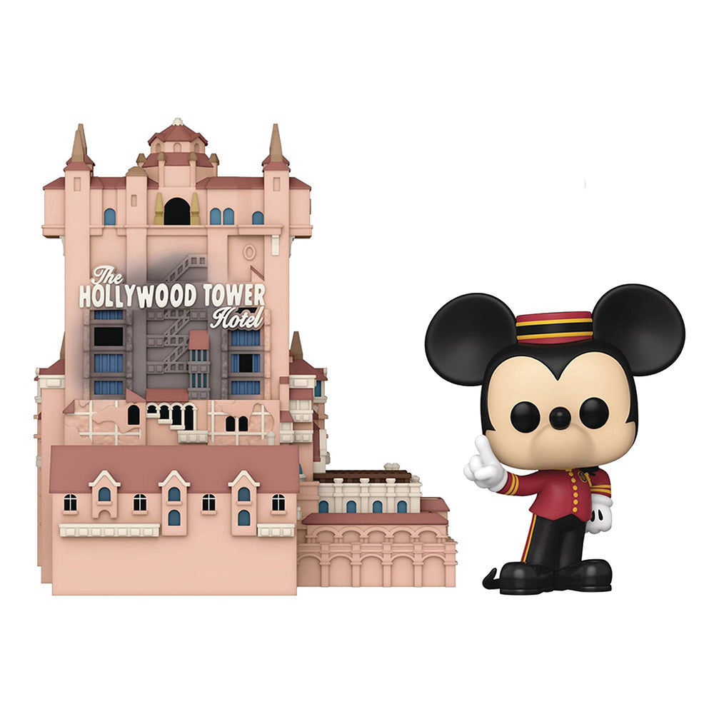 Walt Disney World 50th Anniversary Hollywood Tower Hotel with Mickey POP! Vinyl Figure by Funko