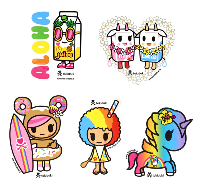 Aloha Collection 5 Sticker Pack by Tokidoki