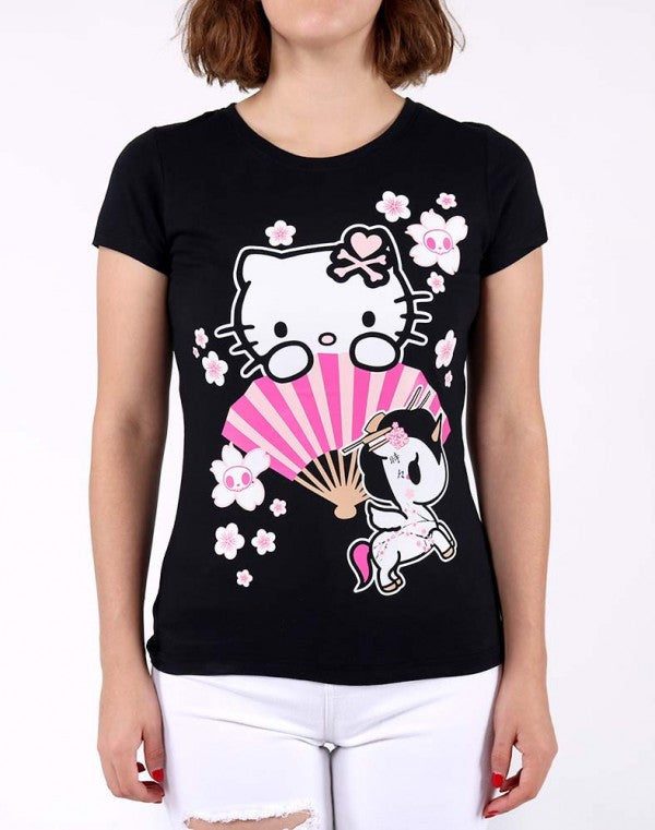 Hello Sakura Kitty T-shirt by Tokidoki - Mindzai
 - 1