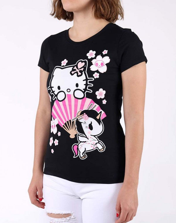 Hello Sakura Kitty T-shirt by Tokidoki - Mindzai
 - 2