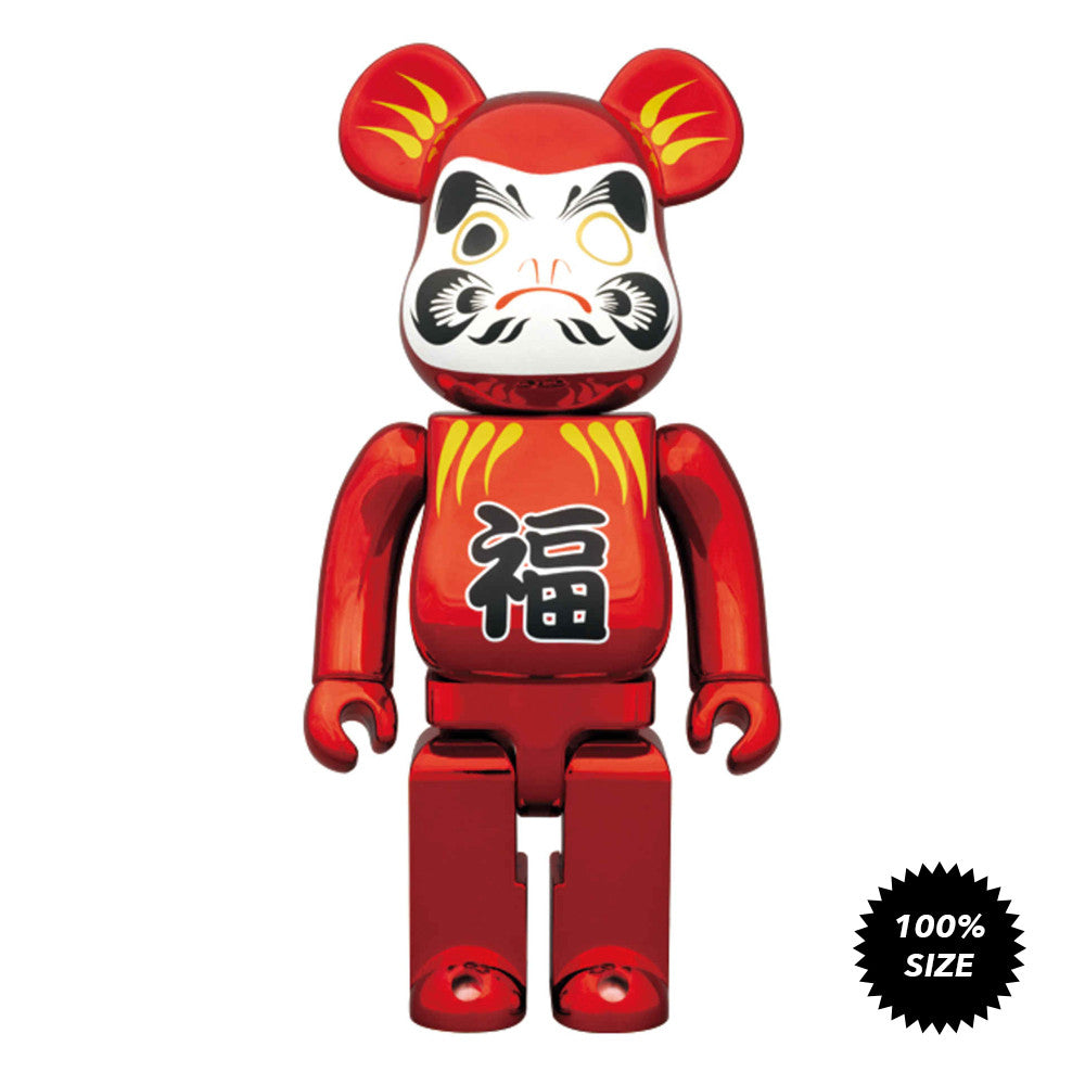 Tokyo Skytree Metallic Red Daruma 100% Bearbrick *Tokyo Treasures* - Mindzai
