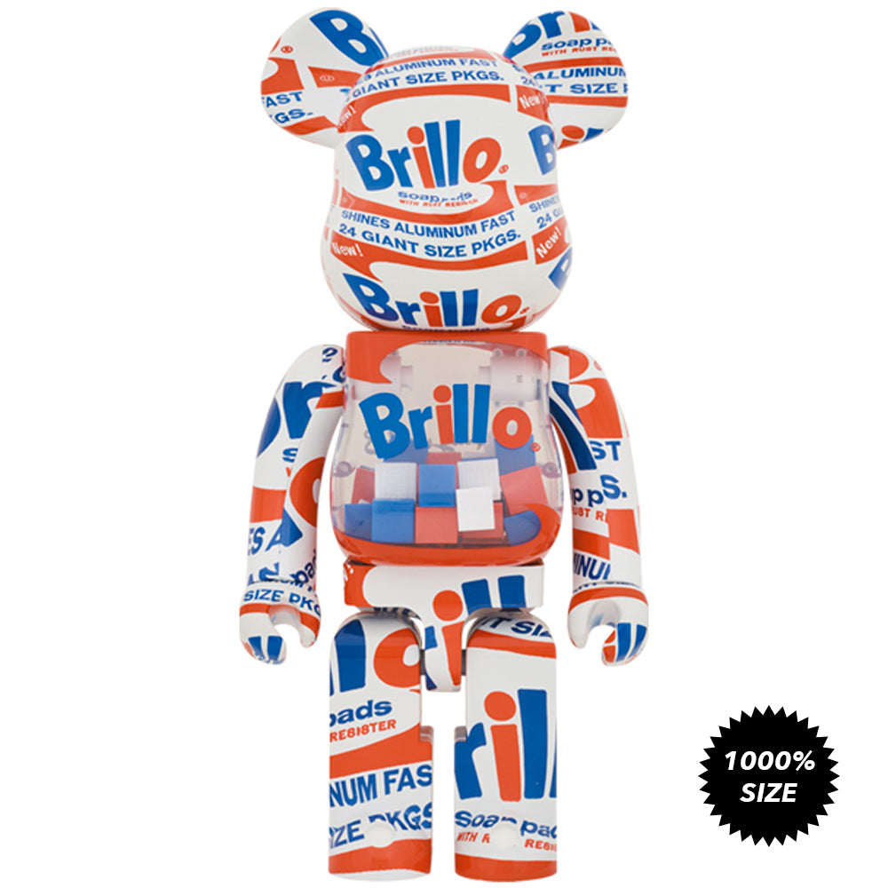 Andy Warhol &quot;Brillo&quot; (2022) 1000% Bearbrick by Medicom Toy