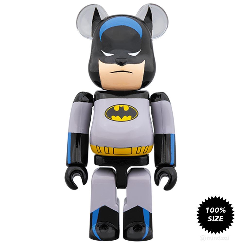 Batman Animated 100% + 400% Bearbrick Set by Medicom Toy