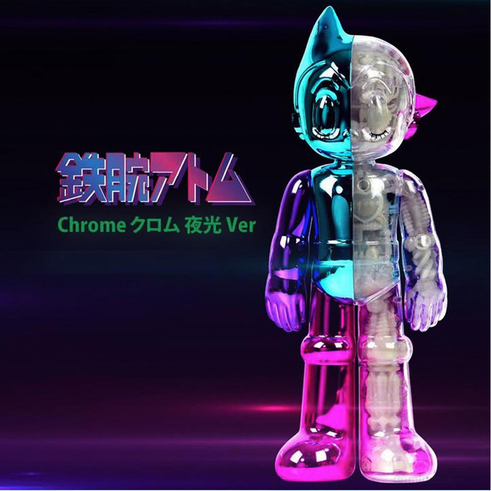 Diecast Dissected Astro Boy (Chameleon Chrome GID Edition) by ToyQube x Tezuka Productions