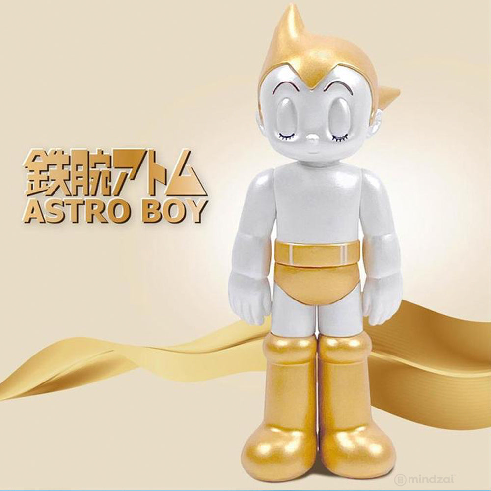 Astro Boy Closed Eyes (Gold and Silver) Set of 2 Figures by ToyQube x Tezuka Productions