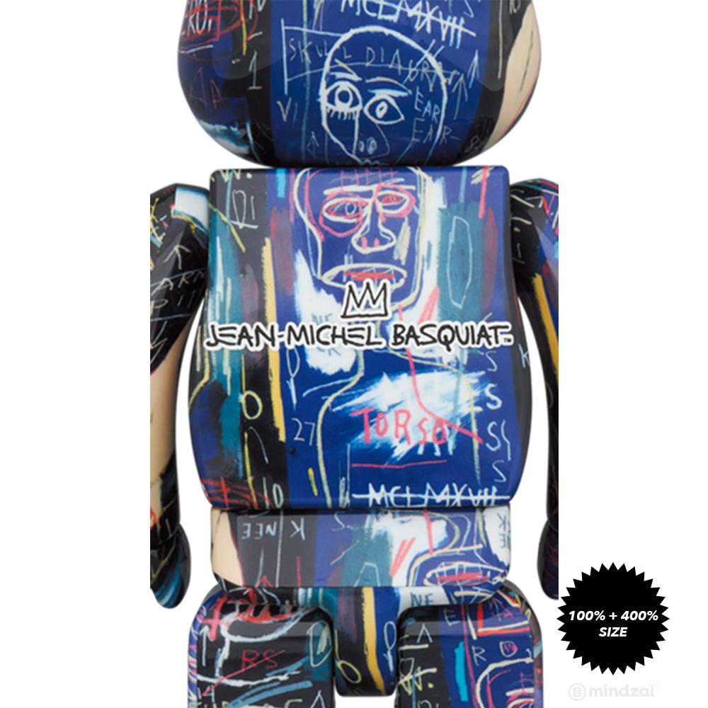 *Pre-order* Jean-Michel Basquiat #7 100% + 400% Bearbrick Set by Medicom Toy