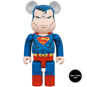 Superman (Batman: Hush Ver.) 100% + 400% Bearbrick Set by Medicom Toy