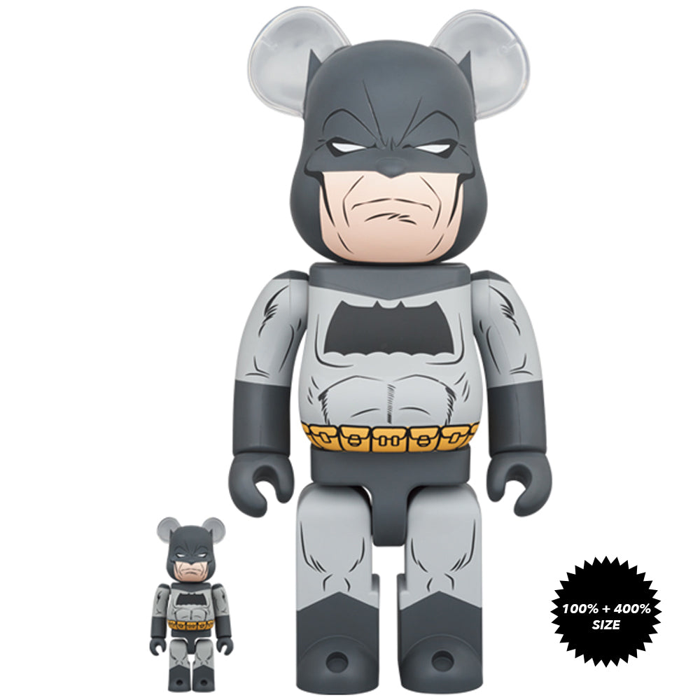 Batman (The Dark Knight Returns Ver.) 100% + 400% Bearbrick Set by Medicom Toy